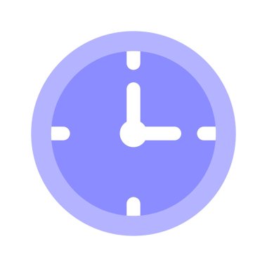 Modern tasarım tarzında şaşırtıcı saat simgesi