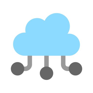 Bulut ağının bu yaratıcı simgesini moda tarzında al