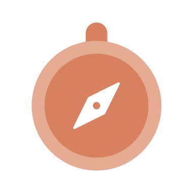 Modern stil, navigasyon aracı simgesinde pusula inanılmaz bir vektör tasarımı