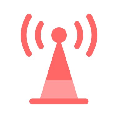 Geniş bant ağ anten simgesi tasarımı, premium vektör