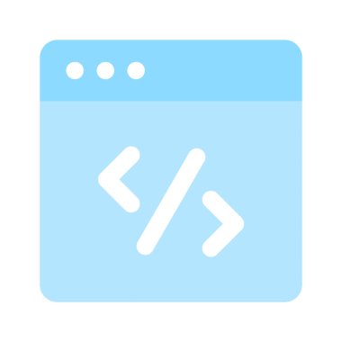 Web sitesi geliştirme ve programlama vektörünün iyi tasarlanmış simgesi