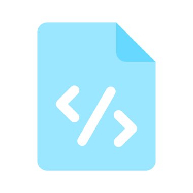 Düzenlenebilir biçimdeki programlama dosyasının simgesi, vektör kullanmaya hazır