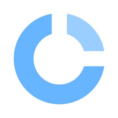 Pasta grafiğinin bu dikkatlice hazırlanmış simgesini al, iş analiz vektörü