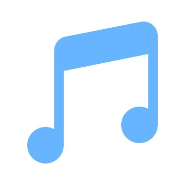 Müzik notası, şarkı, melodi veya müzik uygulamaları ve web siteleri için akor vektör simgesi, moda tasarım