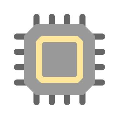 Moda biçimi olan bulut işlemcisinin simgesi, premium vektör