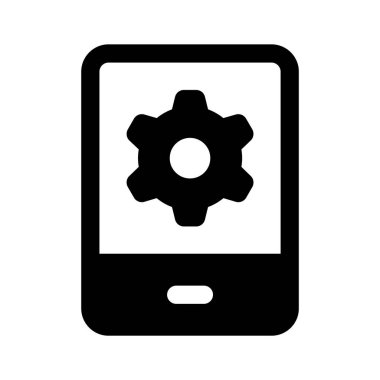 Mobil aracın içi, mobil ayarların konsept simgesi