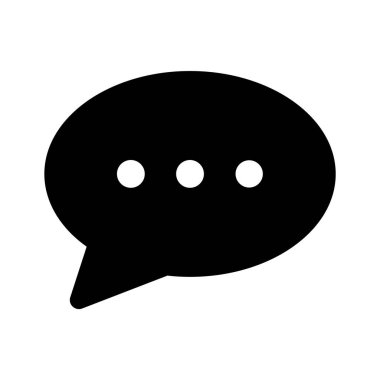 Modern biçimdeki sohbet baloncuğunun simgesi, premium vektörü