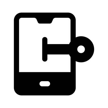 Mobil erişim ve mobil güvenlik vektörünün bu yaratıcı simgesini al