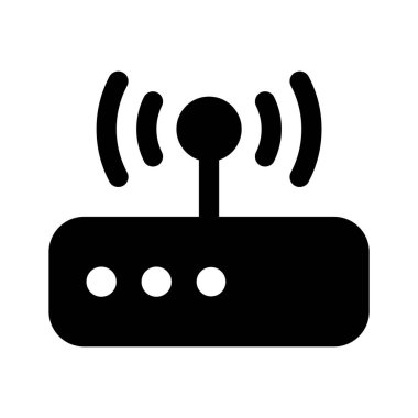 Wifi router simge tasarımı, kablosuz internet sağlayıcısı