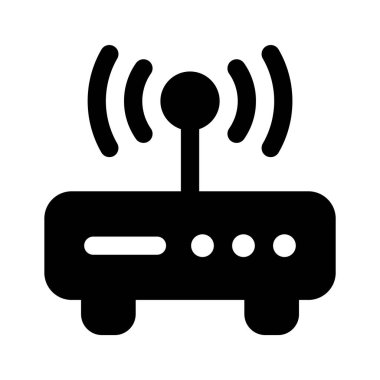 Wifi router simge tasarımı, kablosuz internet sağlayıcısı