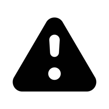 Uyarı simgesi modern tarzda tasarlandı, uyarı simgesi