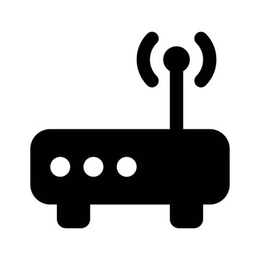 Wifi router simge tasarımı, kablosuz internet sağlayıcısı