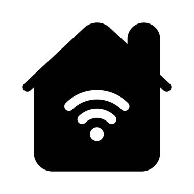 Wi-Fi sinyalli ev akıllı evin moda bir taşıyıcısı.