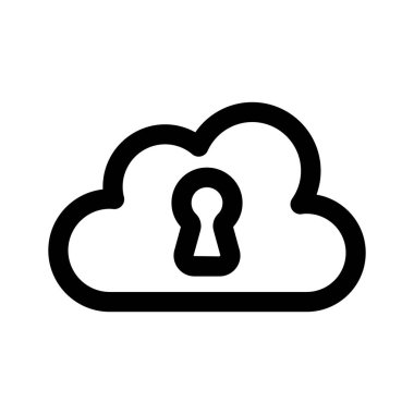 Bulut korumalı anahtar deliği, bulut güvenlik simgesi