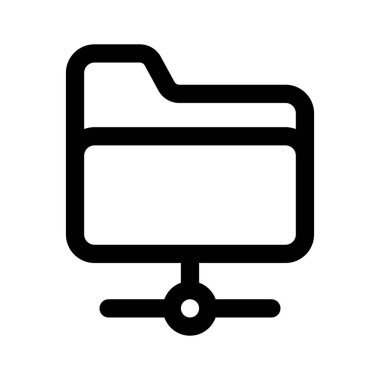 Paylaşılan dizin, ağ dizini simgesi tasarımı, premium vektör