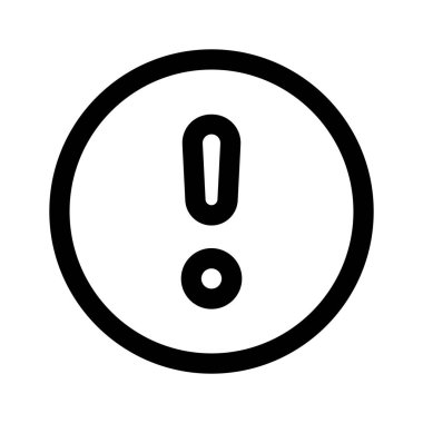 Uyarı simgesi modern tarzda tasarlandı, uyarı simgesi