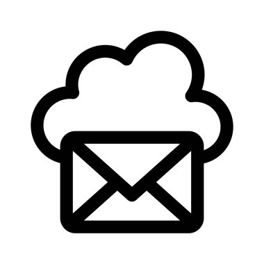 Bir bulut posta simgesi, kullanmaya ve indirmeye hazır