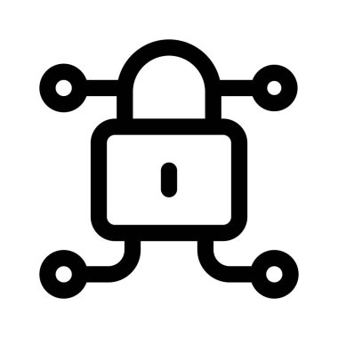 Ağ korumasının iyi tasarlanmış simgesi, simge kullanmaya hazır