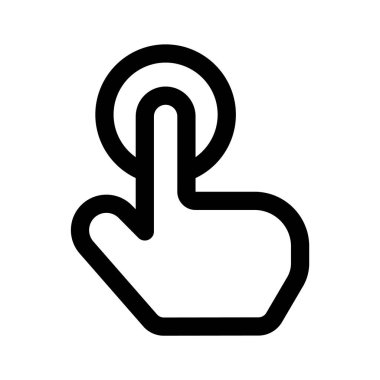 Modern teknoloji, parmak şıklatma ikonu, düzenlenebilir vektör tasarımı