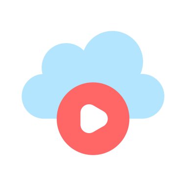 Bulut videosunun güzel tasarlanmış simgesi, kullanmaya ve indirmeye hazır.