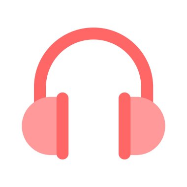 Kulaklık simgesi, kulaklık vektör tasarımı