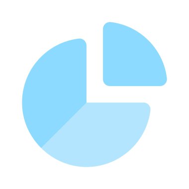 Pasta grafiğinin bu dikkatlice hazırlanmış simgesini al, iş analiz vektörü