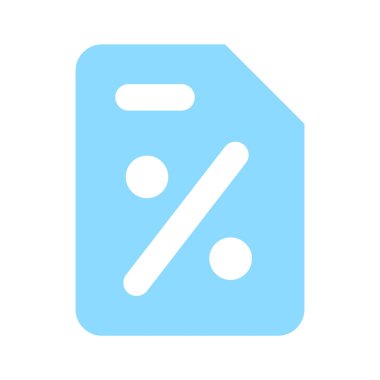 Faiz belgesi, yüzde dosya simgesi tasarımı