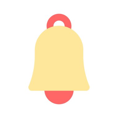 Bildirim çanı simgesi tasarımı beyaz arkaplanda izole edildi