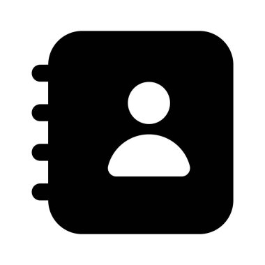 İletişim kitabının bu iyi tasarlanmış simgesini modern tarzda alın