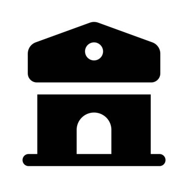 Modern tarzda bir ev simgesi, premium vektör