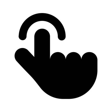 Modern teknoloji, parmak şıklatma ikonu, düzenlenebilir vektör tasarımı