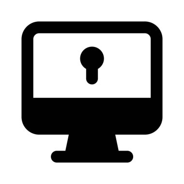 Şu inanılmaz bilgisayar güvenlik simgesine bakın. Modern tarzda.