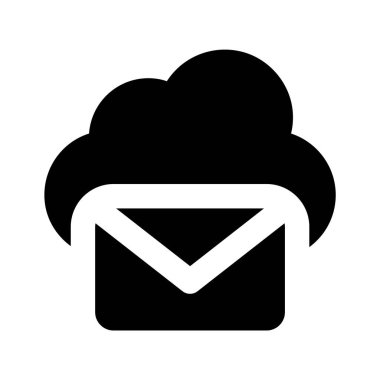 Bir bulut posta simgesi, kullanmaya ve indirmeye hazır