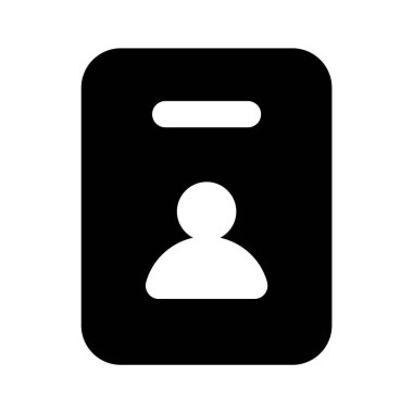 Kişisel profil, müfredat vitae vektörünün simgesini belirten sayfadaki kullanıcı