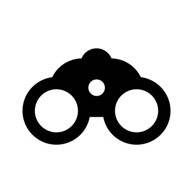 Düzenlenebilir düz stil dürbünün inanılmaz bir simgesi.