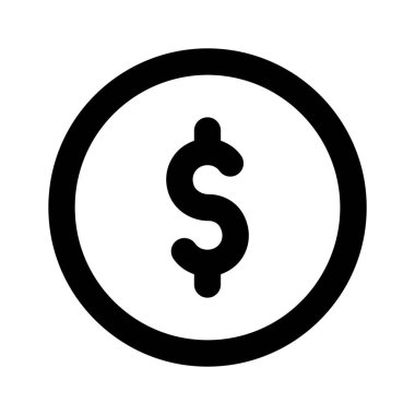 Dolar sikke vektör tasarımı, para birimi vektör premium grafikleri