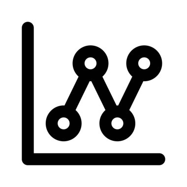 Üst düzey kullanım için modern tarzda bir veri analizi simgesi