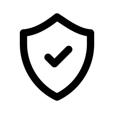 Koruma kalkanı simgesi tasarımı, vektör kullanmaya hazır