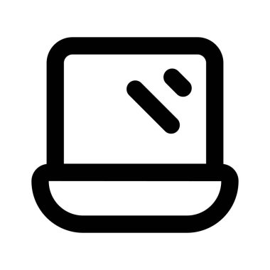 Dizüstü bilgisayar simgesi tasarımı, bilgisayar vektör tasarımı