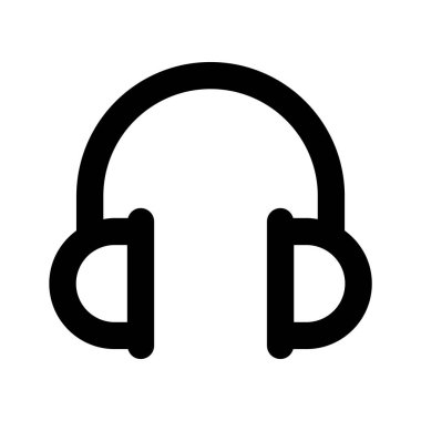 Kulaklık simgesi, kulaklık vektör tasarımı