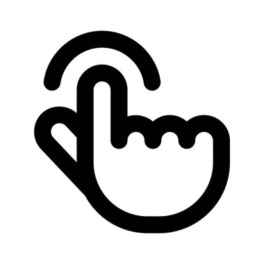 Modern teknoloji, parmak şıklatma ikonu, düzenlenebilir vektör tasarımı