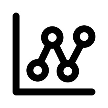 Üst düzey kullanım için modern tarzda bir veri analizi simgesi