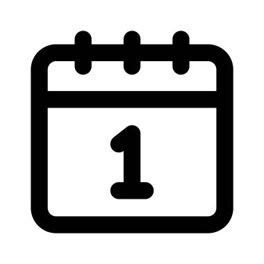 Takvim vektör simgesi tasarımı trend biçimi, planlayıcı simgesi