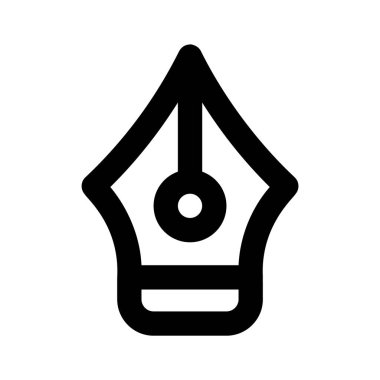 Modern düz stil kalem aracının bu yaratıcı simgesine tutun