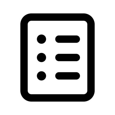 Kurşun listesi vektör tasarımı beyaz arkaplanda izole edildi