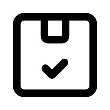 Sıralamanın simgesi olan karton işaretli konsept, paket teslim edilmiş vektör tasarımı