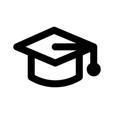 Şu moda mezuniyet şapkasına bakın. Düzenlenebilir tarzda.