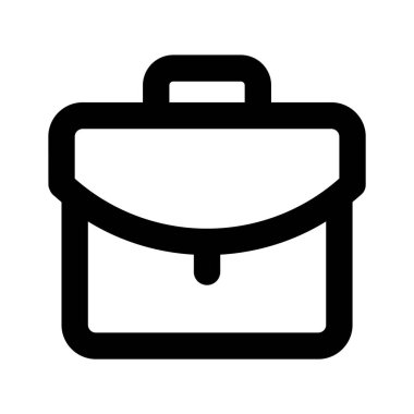 İş portföyü vektör tasarımı, düzenlenebilir tarzda inanılmaz bir iş çantası simgesi