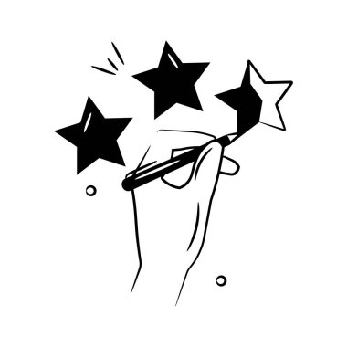 Modern stilde gözden geçirmenin modaya uygun bir simgesi