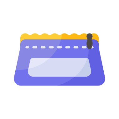 Yaratıcı olarak hazırlanmış kırtasiye kutusu simgesi, kalem, kalem ve diğer yazma araçlarını düzenlemek için mükemmel